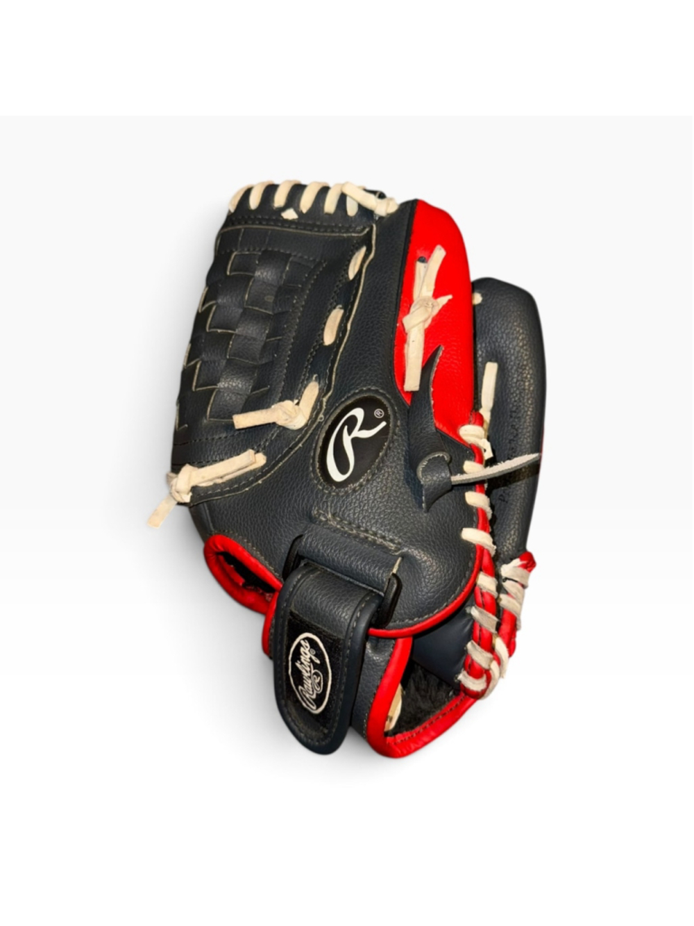 Rawlings Baseball Glove Pl115G Youth Size Black and Red